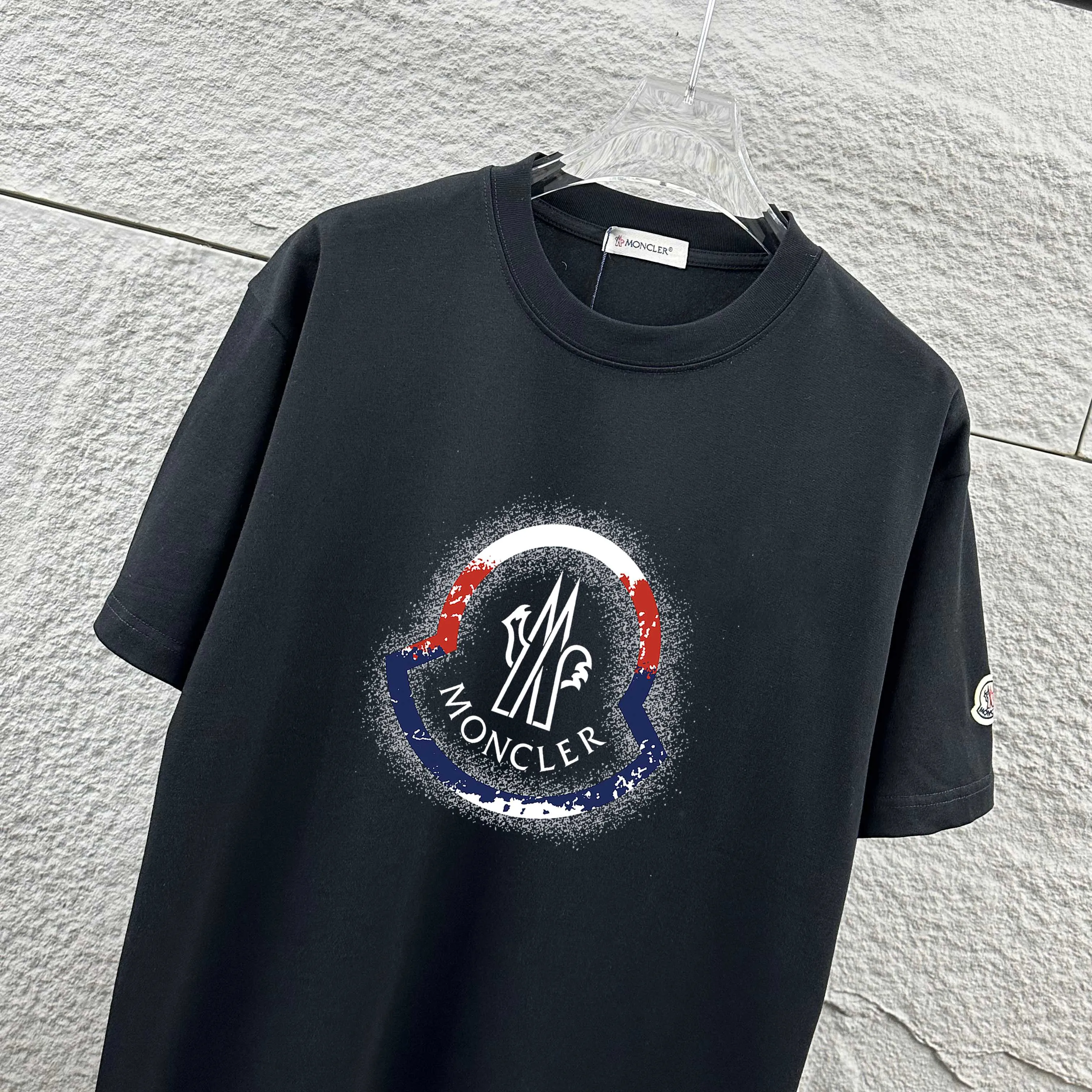 Moncle* *2026 New Arrival Classic T Same Style ：Black White Size： S （90-130 ） M （120-150 ） L （140-165 ） XL （160-180 ） XXL （180-210 ）